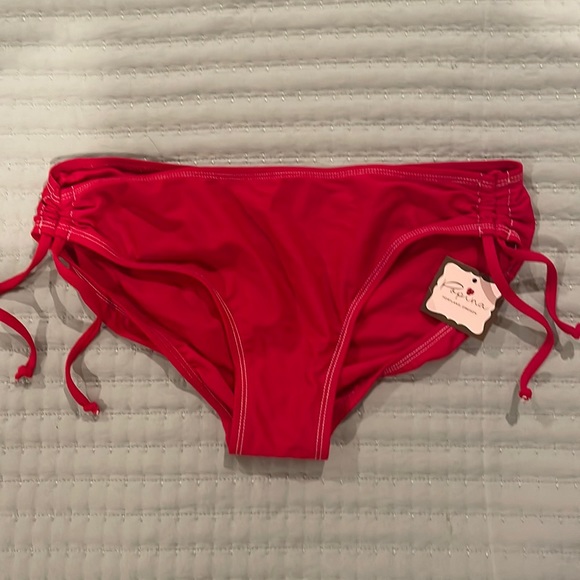 Red Draw Cord Hipster - Picture 1 of 4